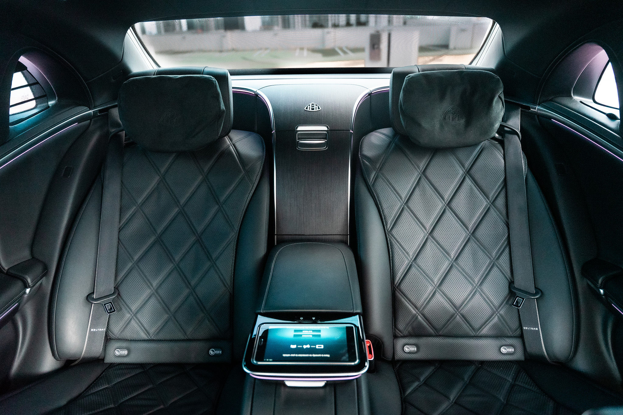 Mercedes Maybach S580 two-tone panda rental Miami